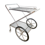 Rolling dessert / chrome bar and smoked glass