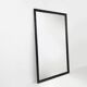 Baroque black large oak fireplace mirror, France ca. 1850