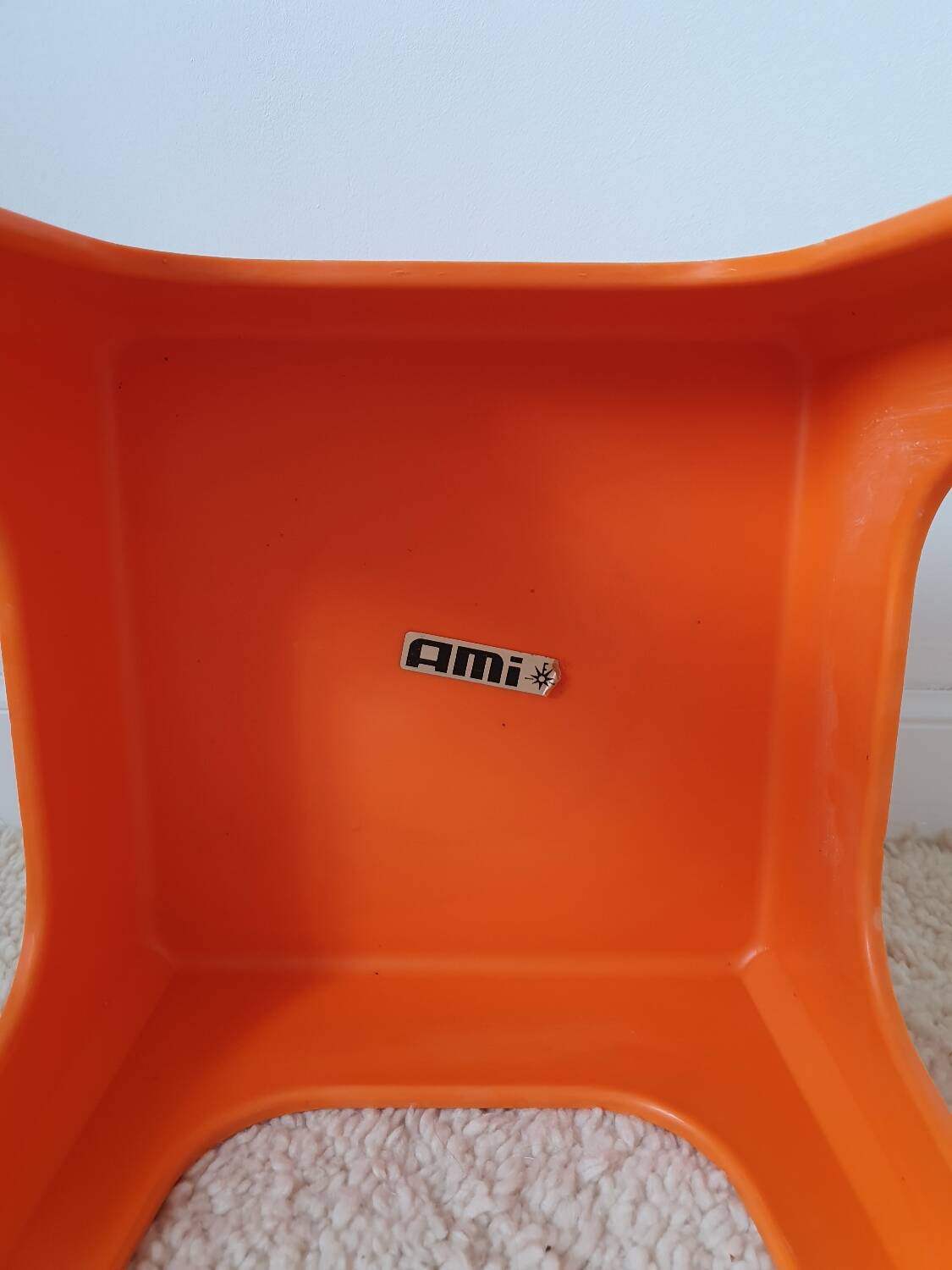 Ami square plastic stool 1960
