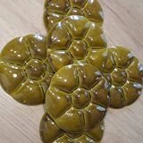 Gien earthenware oyster plates