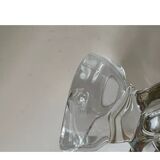 Pair of crystal candlesticks from Vannes le Chatel, 1960