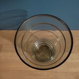 Art Deco glass vase chrome edging dp 012321