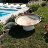 Monumental basin by René Pechère 120 cms and its foot