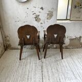 Pair of Savoyard armchairs