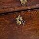 Secretary – Polished oak – Green felt cloth & brass handles – 4 drawers – 1820s