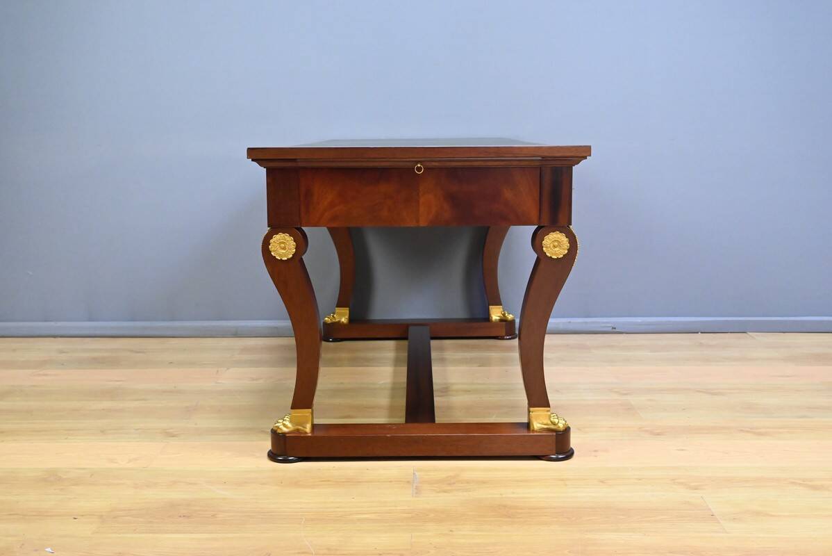 Mahogany desk, Egyptomania style – 20th century