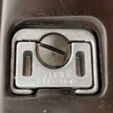 Leather desk chair, Vitra, designed by Wolfgang Mueller, 1970s.