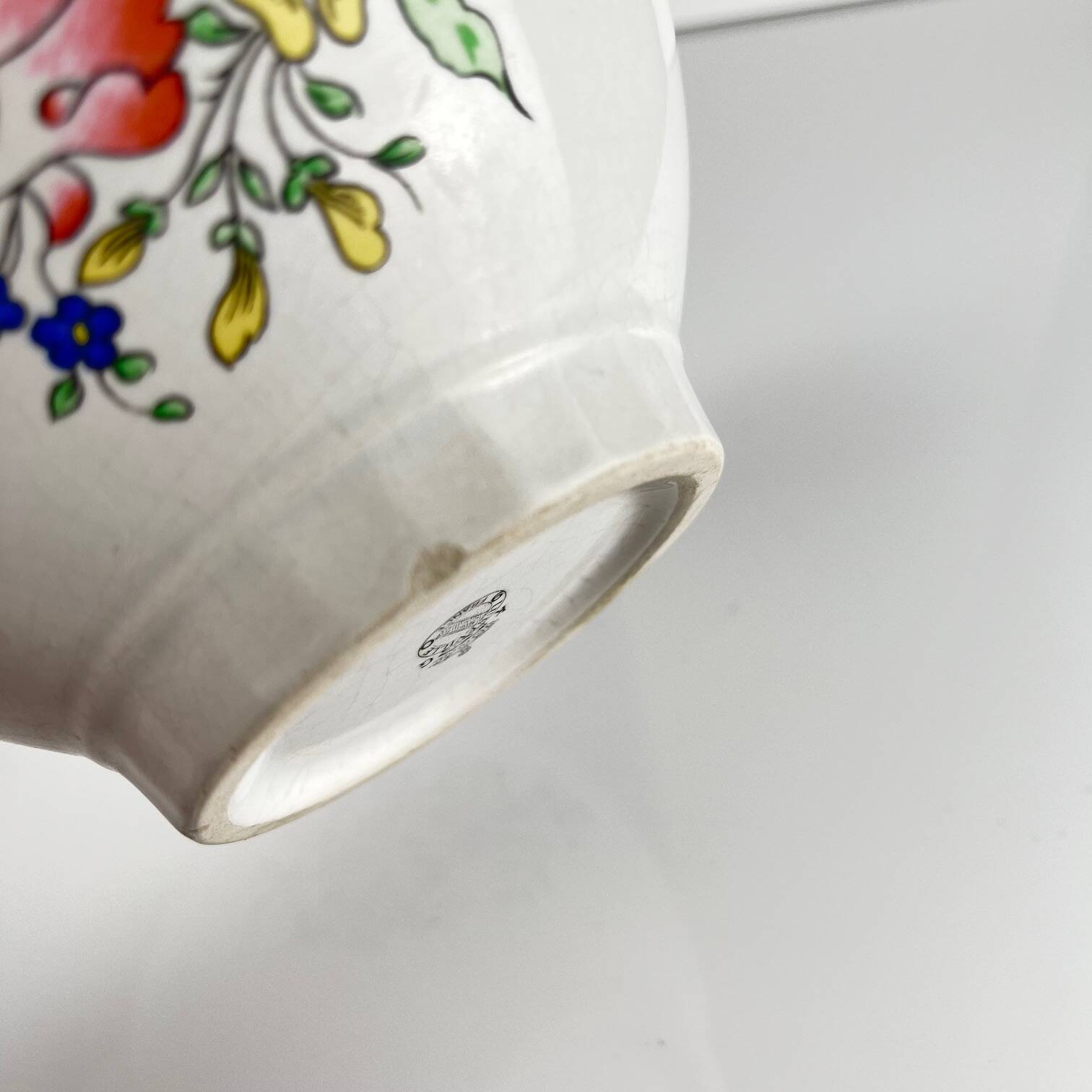 Set of 2 KG Lunéville bowls, street lamp model, early 20th century