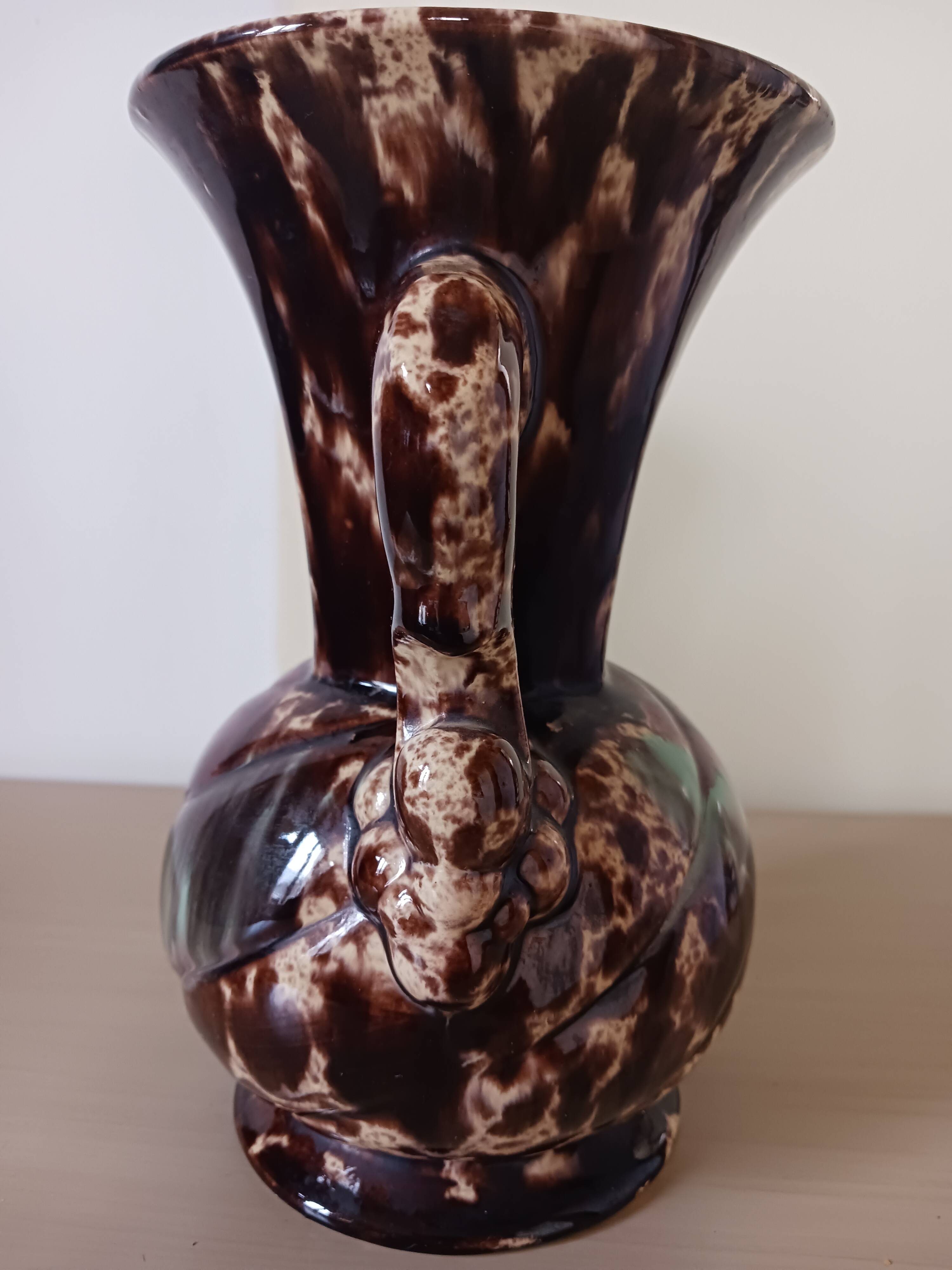 Vintage marbled vase