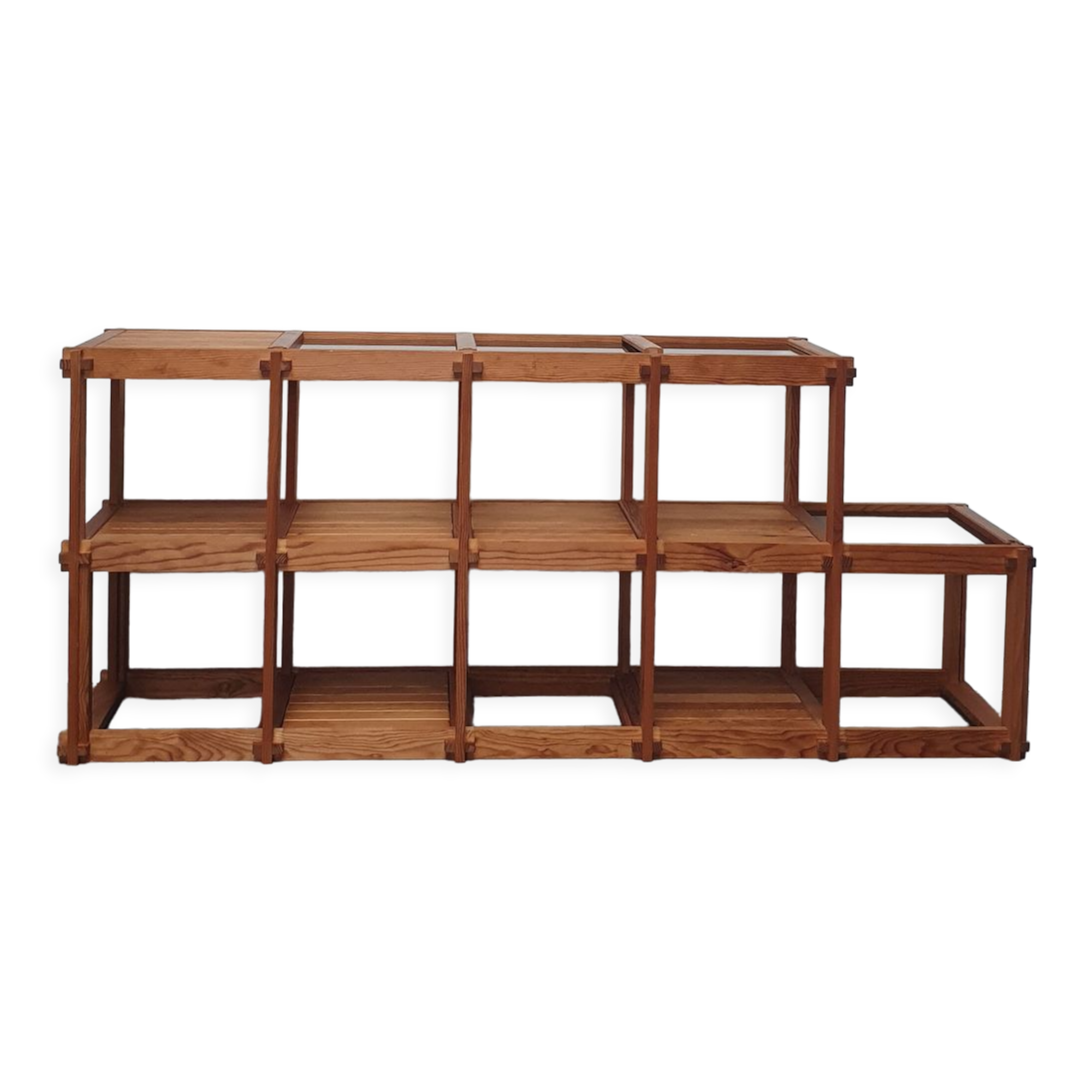 Modular shelf in solid pine 80s