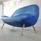 Sofa sofa egg biomorphic Fritz Neth to correcta years 1955