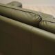 Green leather sofa, Danish design, 1970s, production: Denmark