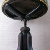 Thonet wooden screw stool. Revamped Empire style.