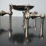 3 candle holders and 1 modular cup NAGEL 1970