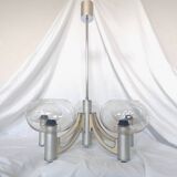 5-branched chandelier by Sciolari, Italy, space age, 1970