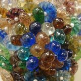 Paire d'appliques en verre de Murano forme grappes de raisin