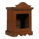 Small old wall display case clock box patina original india