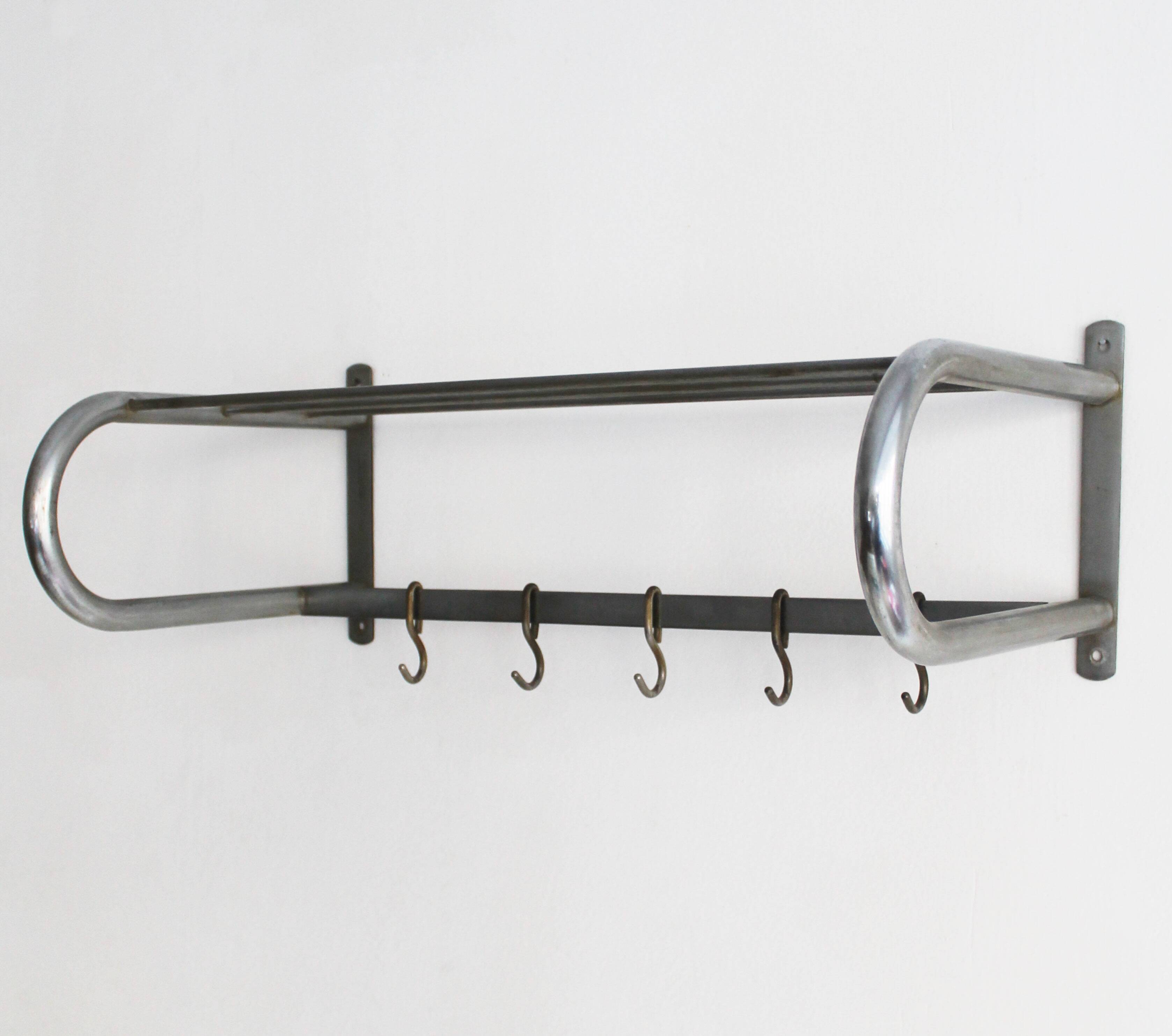 Modernist Tubular Steel Coat Hanger