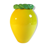 Yellow ceramic vase