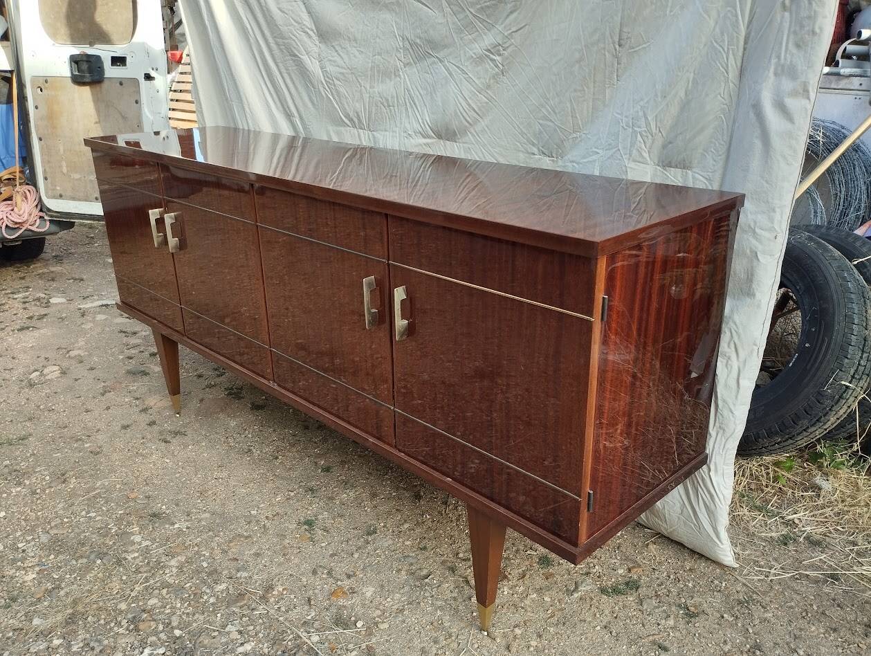 Enfilade Vintage d'Exception en Acajou « Cancale » – SRM – 1962