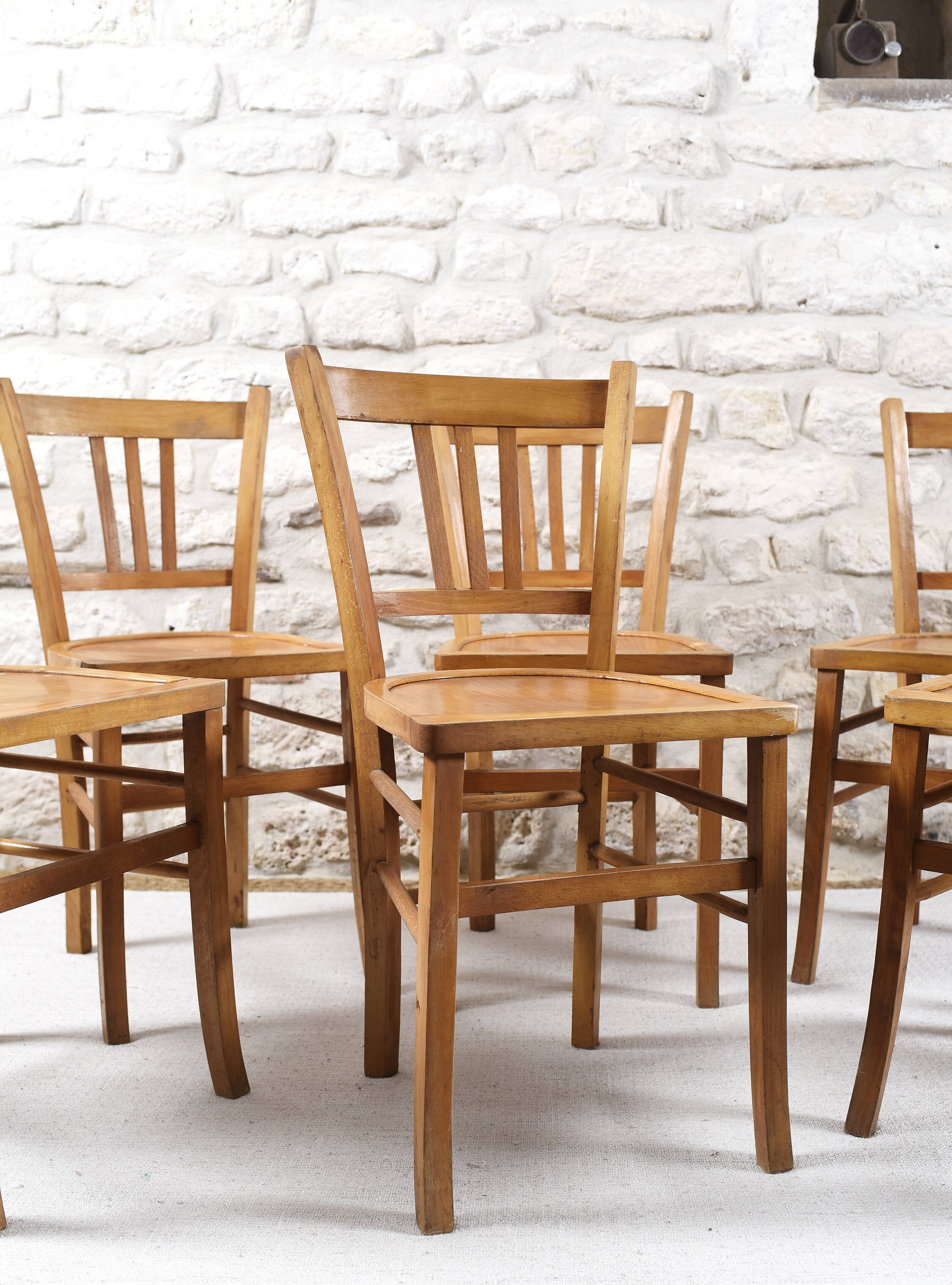 6 Luterma bistro chairs from the 1950s-60s