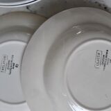 Lot de 6 assiettes creuses dépareillées Digoin Sarreguemines et Saint-Amand