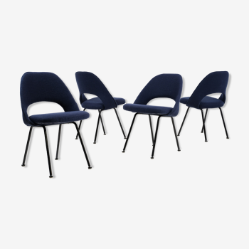 Set de 4 chaises "conference" par Eero Saarinen knoll international 1960's