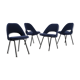 Set de 4 chaises "conference" par Eero Saarinen knoll international 1960's