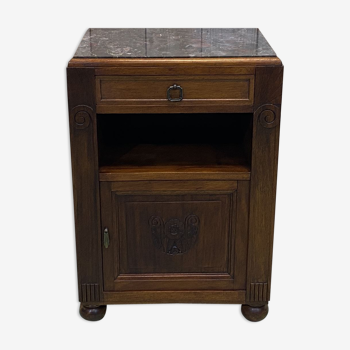 Chevet art déco en noyer des années 30