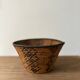 Panier bol en jonc tressé vintage