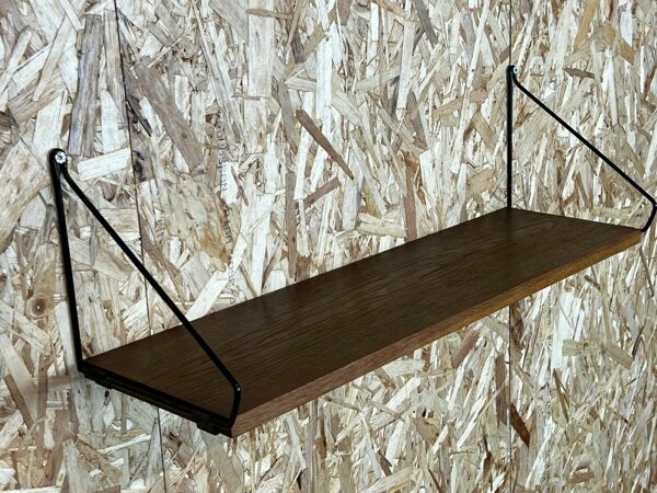 Étagère murale en chêne des années 60 années 70 WHB Stringregal Danish Design