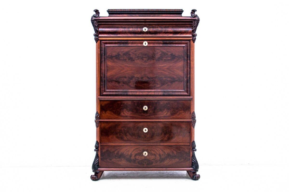Ancient secretary, Northern Europe, circa 1850.