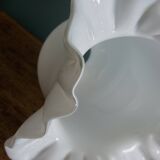 White opaline glass lampshade