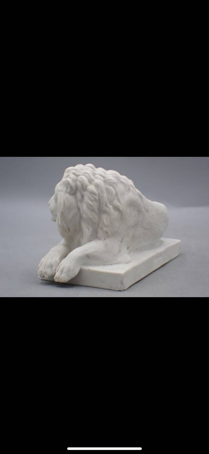 Royal Copenhagen Porcelain Reclining Lion