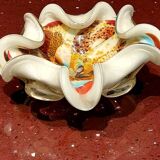 All Fruits glass bowl from Murano by Dino Martens with gold flecks 1960s