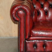Vintage leather Chesterfield sofa