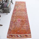 3x10 Rug For Hallway Orange Turkish Runner Rug, 81x296Cm SK 18378 FREE SHIPPING