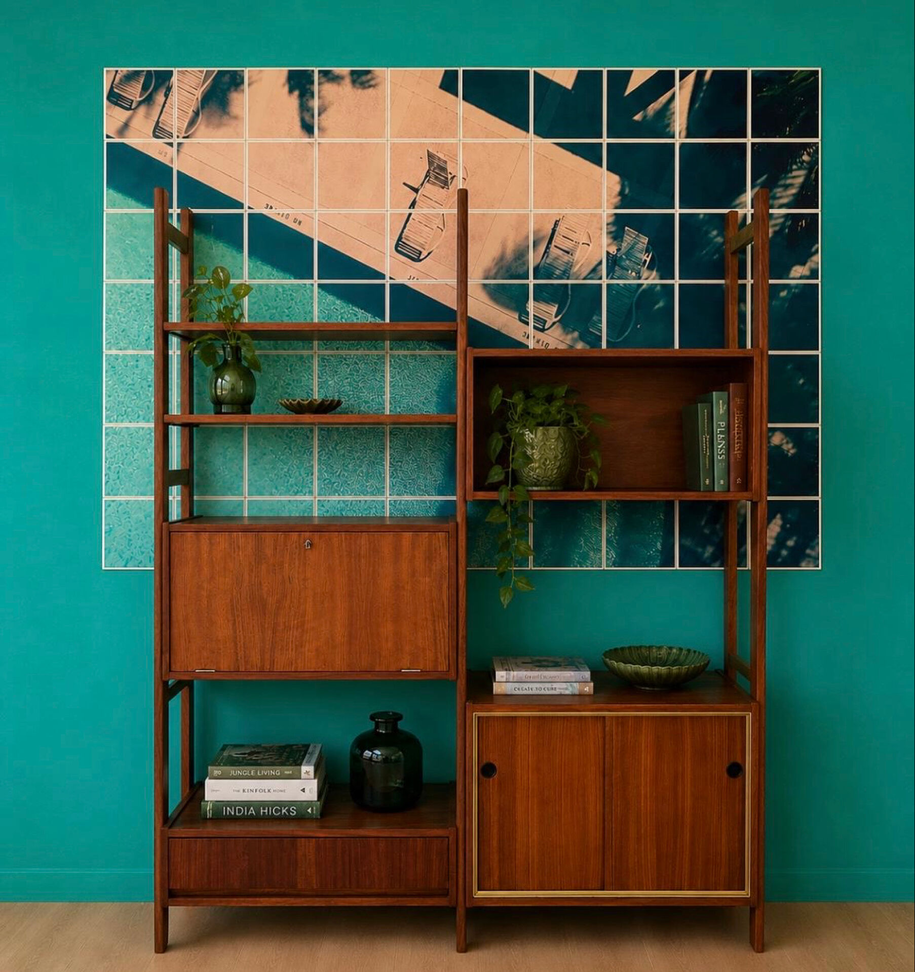 Bibliothèque Vintage Scandinave - Olaio, Portugal