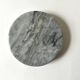 Italian ashtray in veined grey marble, 1970s design.