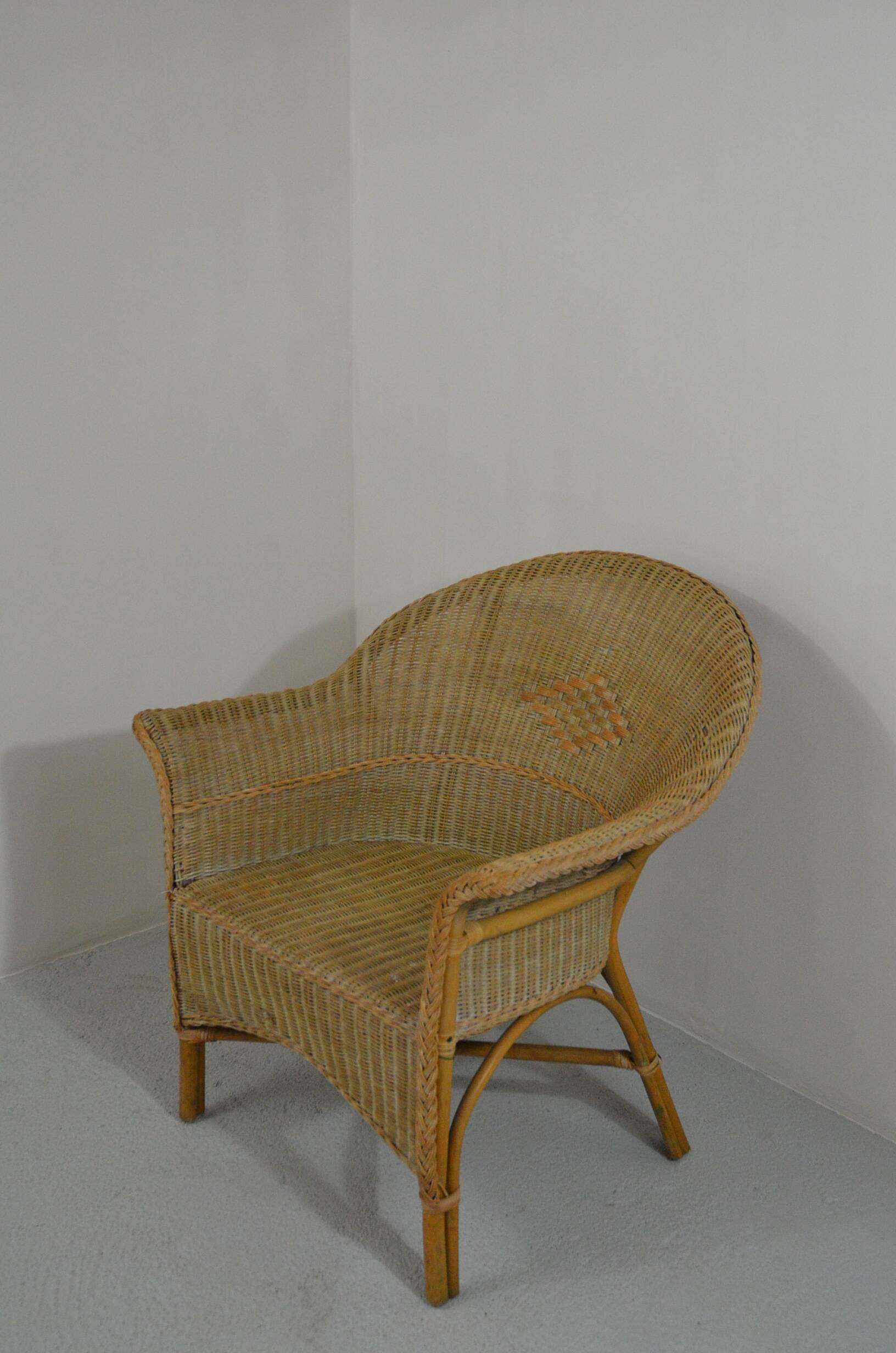 Rattan armchair