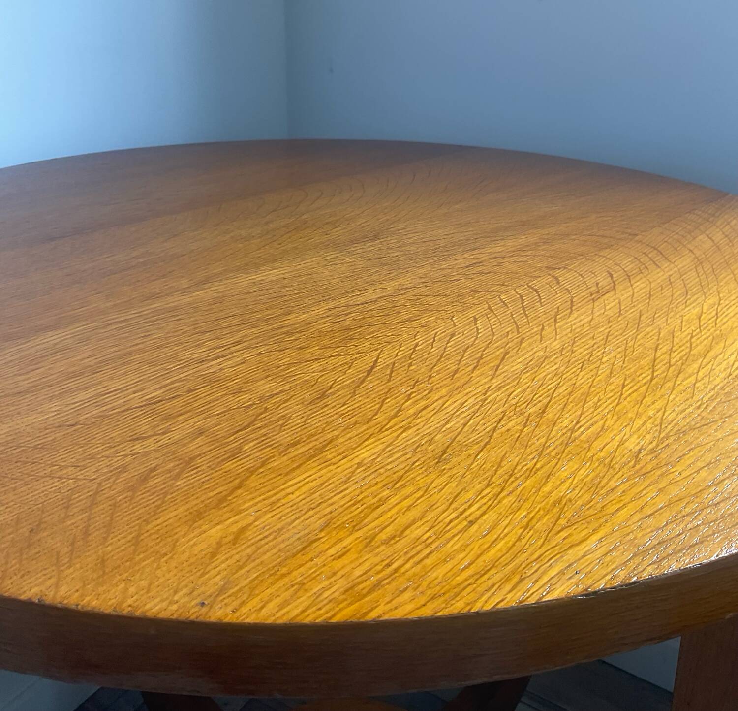 Art Deco oak coffee table from the 40s and 50s