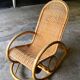 60s rocking chair rattan bamboo rocking chair