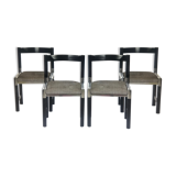 Suite of 4 chairs 70s