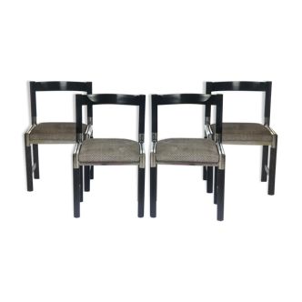 Suite of 4 chairs 70s
