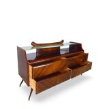 midcentury rosewood chest of drawers.