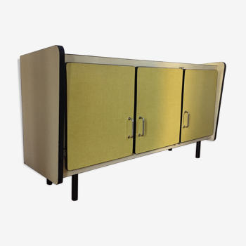 Yellow formica sideboard