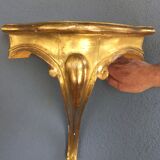 Wall console wood and stucco gilded fine XIX