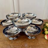 Set of 8 vintage stainless steel cups