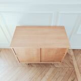 Vinyl cabinet / Renovated low modernist sideboard, 1960s-70s