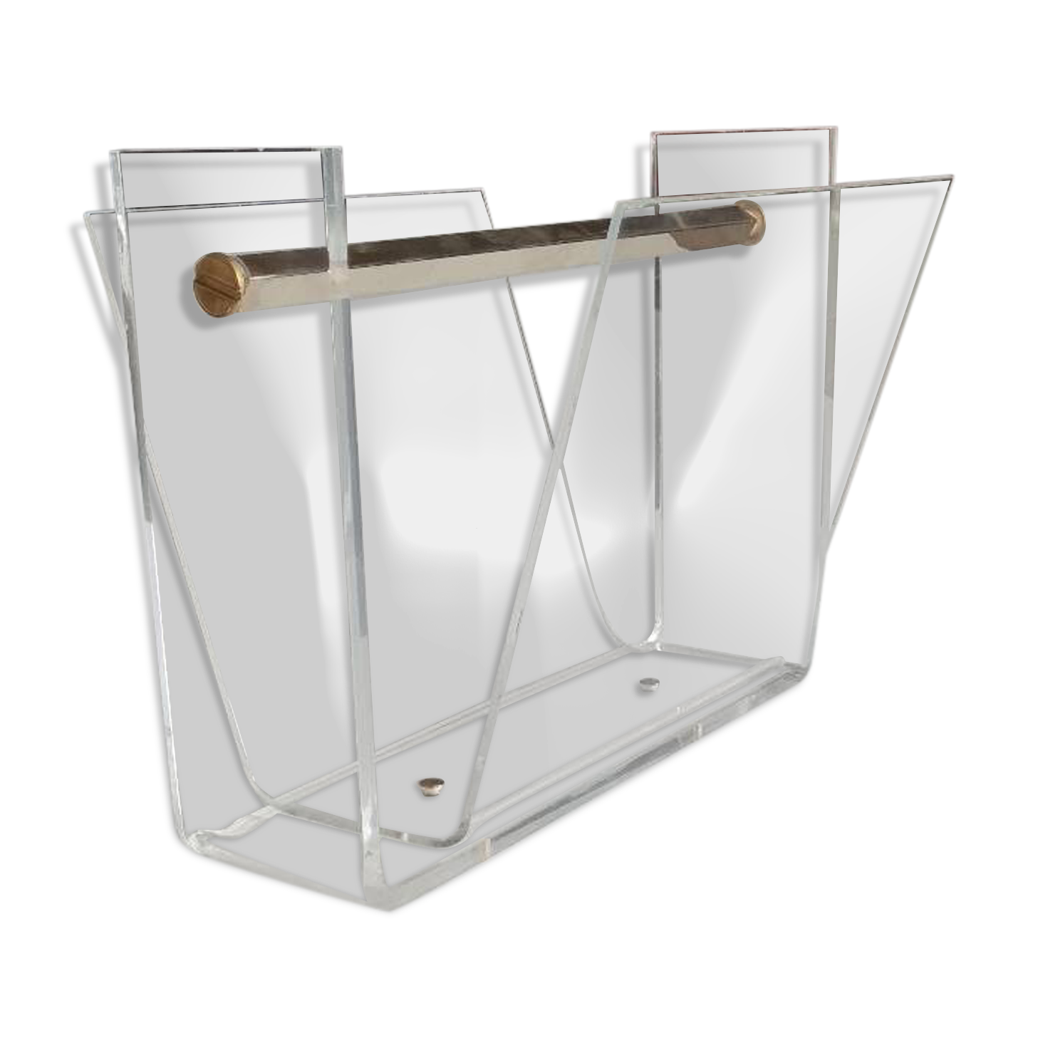 Magazine rack by David Lange for Roche Bobois 1980